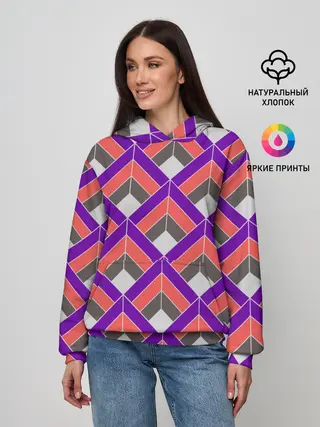 Женское худи / Шотландка / Plaid