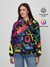 Женское худи / Буквы английского алфавита