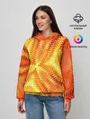 Женское худи / Желто-оранжевая абстракция