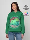 Женское худи / Спящий Бульбазавр