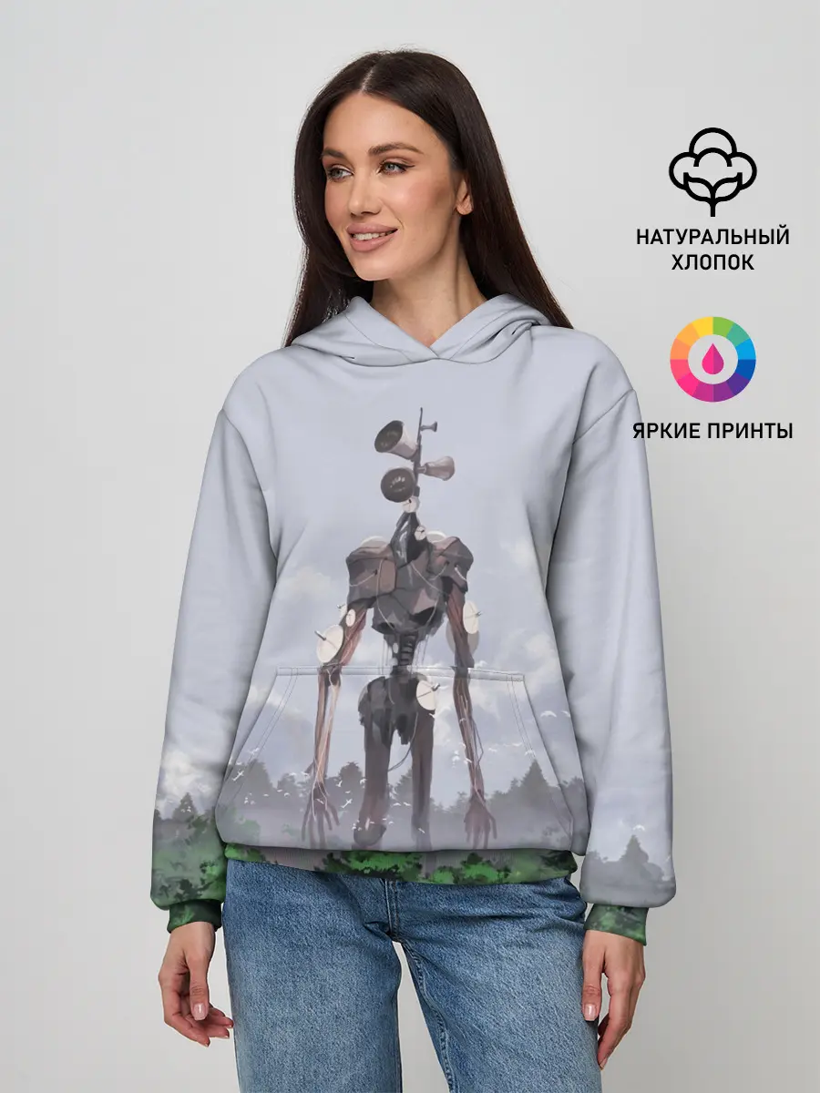 Женское худи / СИРЕНОГОЛОВЫЙ / ЛЕС