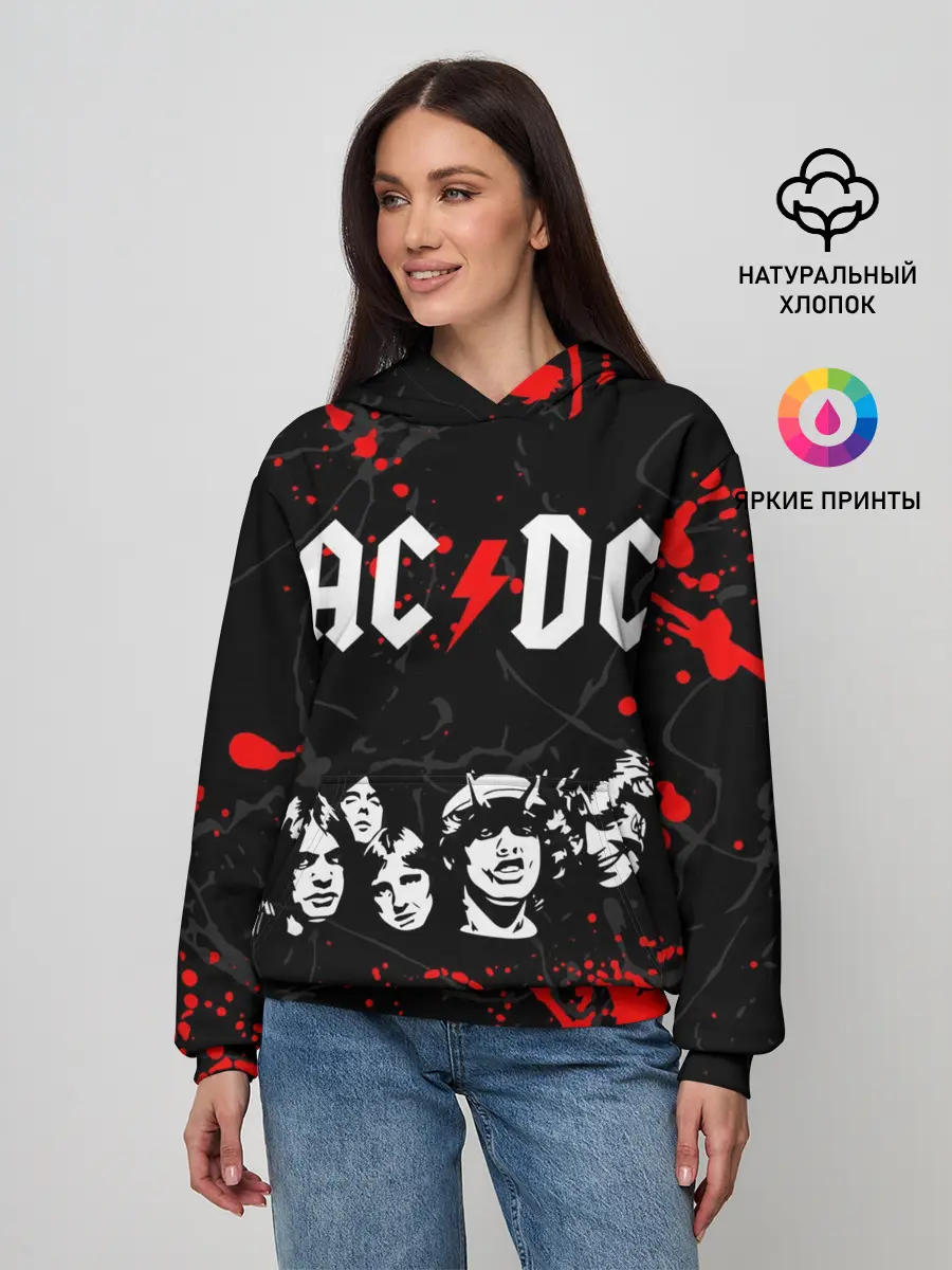 Женское худи / AC DC HIGHWAY TO HELL