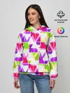 Женское худи / Абстрактный яркий узор