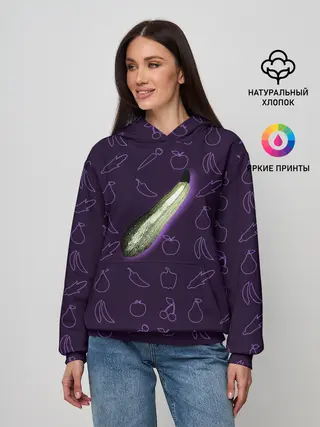 Женское худи / Сбор урожая. Кабачок