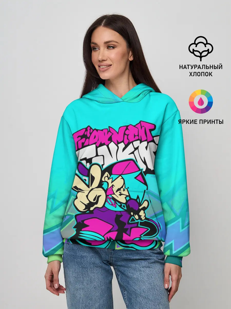 Женское худи / FRIDAY NIGHT FUNKIN / АКВАНЕОН