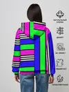 Женское худи / Полосатый яркий летний узор