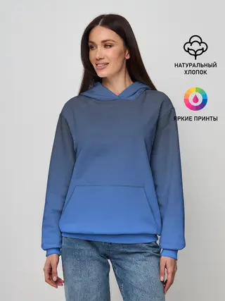 Женское худи / DARK OCEAN GRADIENT