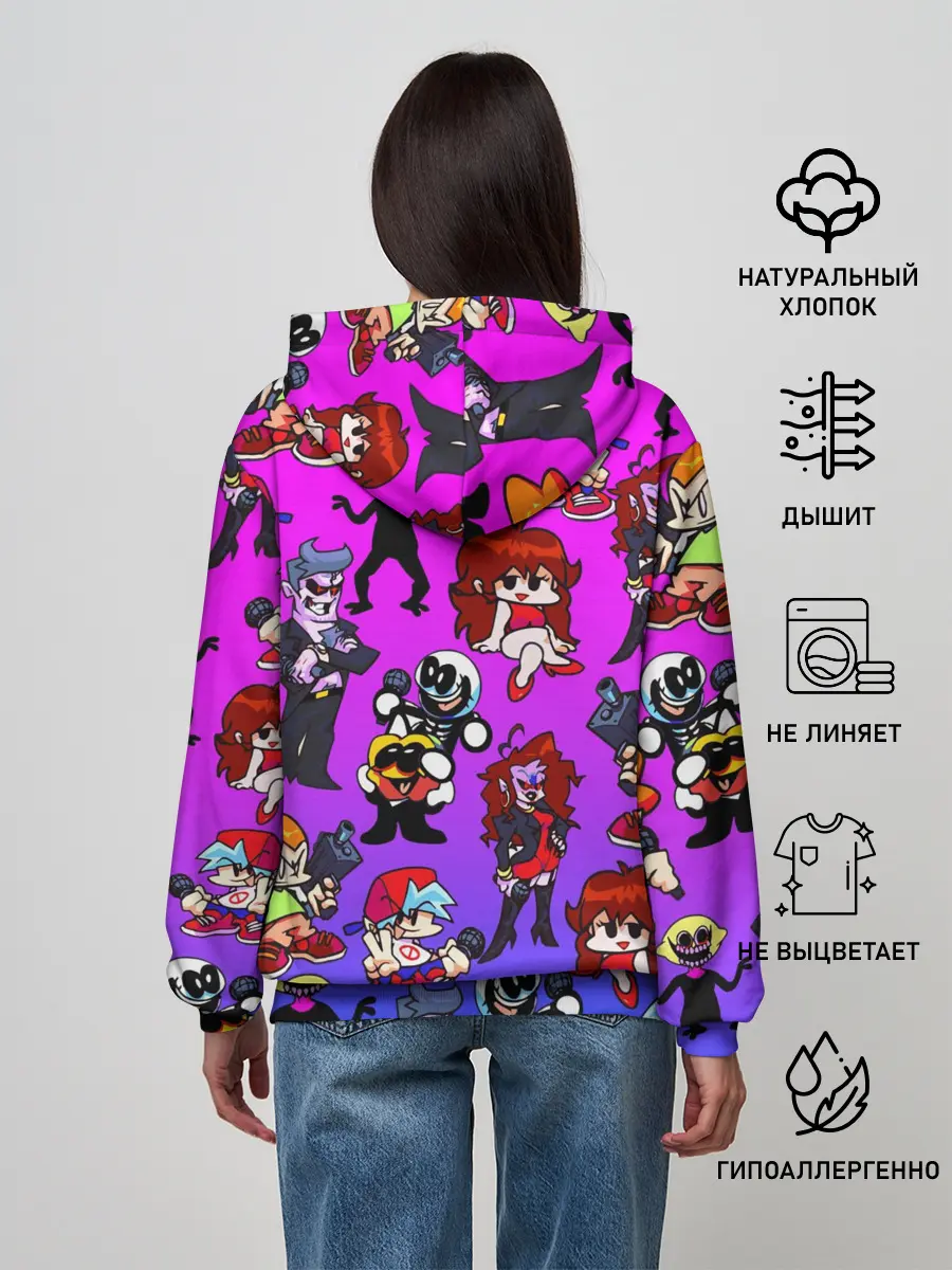 Женское худи / FRIDAY NIGHT FUNKIN / ГЕРОИ