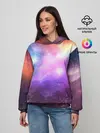 Женское худи / Космос, сияние и звезды
