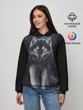 Женское худи / КРАСИВЫЙ ВОЛК