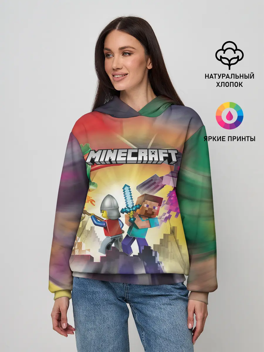 Женское худи / MINECRAFT | МАЙНКРАФТ