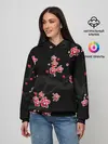 Женское худи / САКУРА ЦВЕТЁТ И БЛАГАУХАЕТ