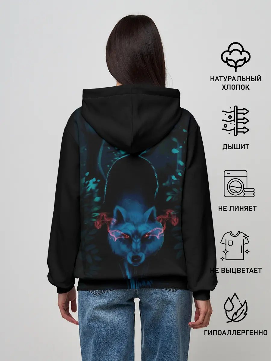 Женское худи / Крадущийся волк