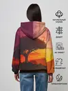 Женское худи / СОЛНЦЕ НАД АФРИКОЙ