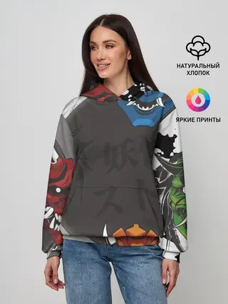 Женское худи / Маски Они