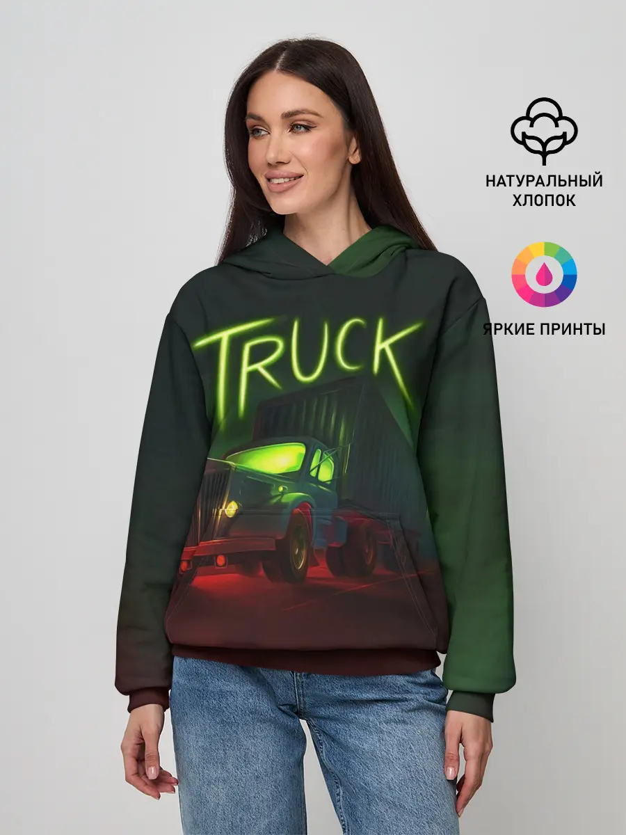 Женское худи / Truck neon