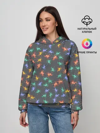 Женское худи / Аксолотль паттерн