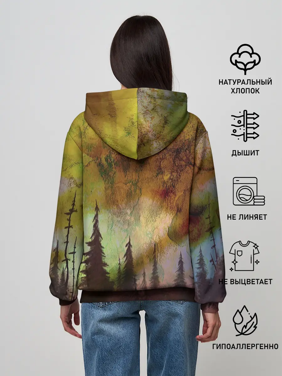 Женское худи / СТРАШНЫЙ ЛЕС
