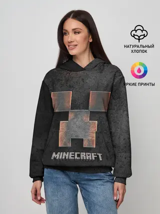 Женское худи / MINECRAFT TEXTURE IRON