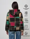 Женское худи / Модный абстрактный узор