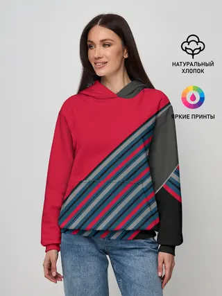 Женское худи / Абстрактный асимметричный