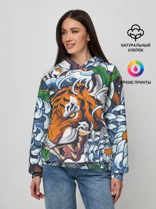 Женское худи / Тигр