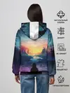 Женское худи / ПЕЙЗАЖ НАД ЗВЕЗДАМИ