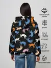 Женское худи / Британские кошки паттерн