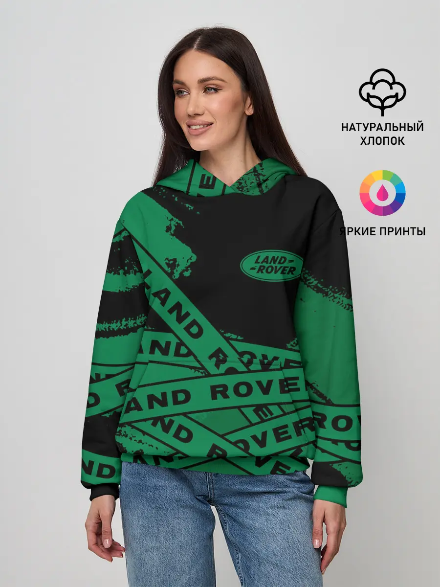 Женское худи / Land Rover - Strokes