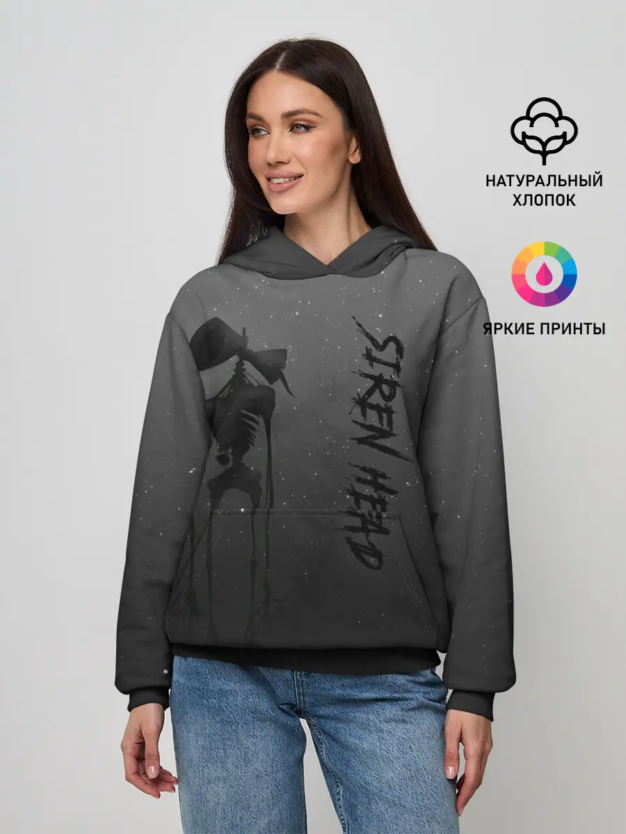 Женское худи / Gray Siren head