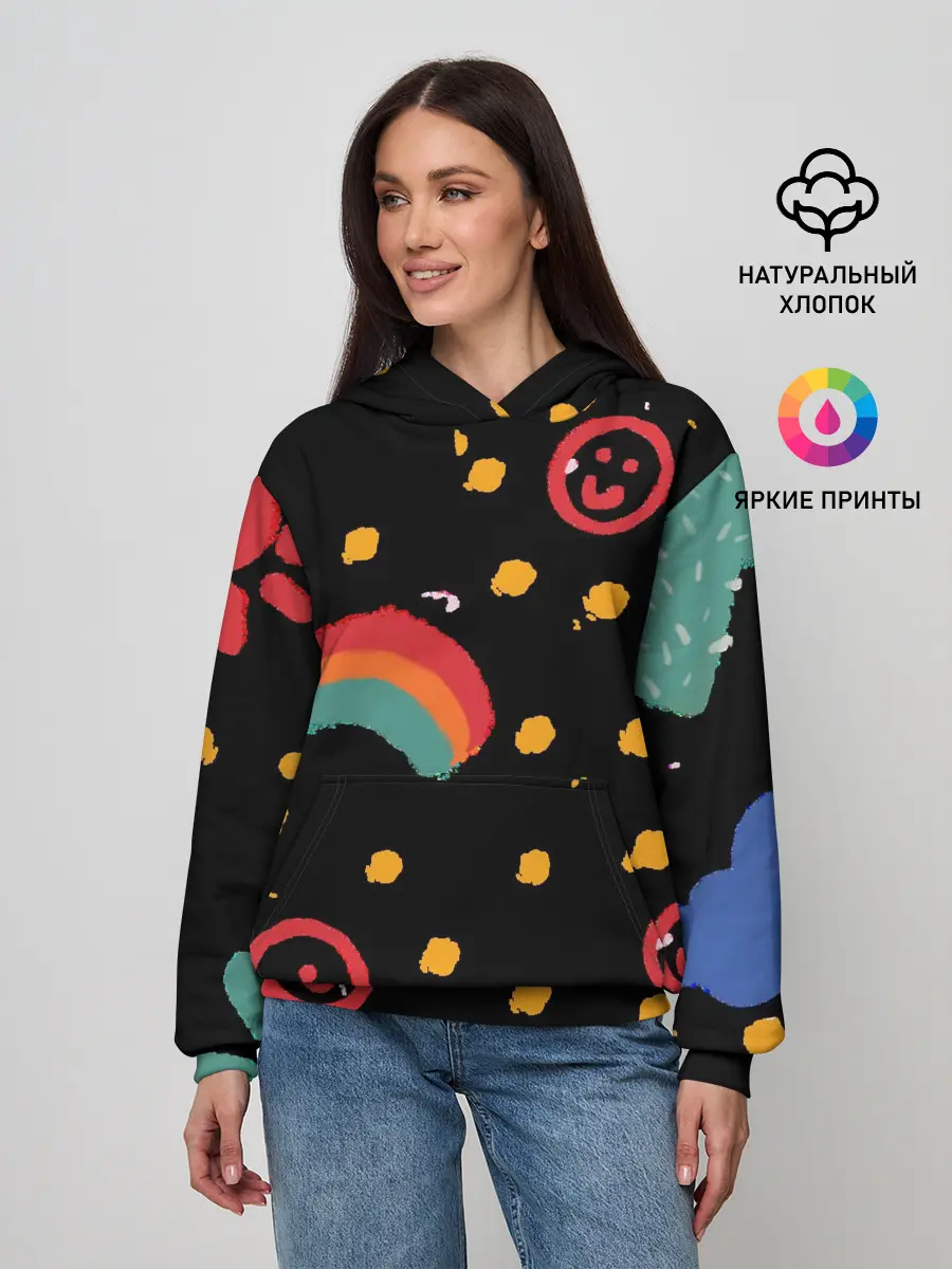 Женское худи / беззаботное детство