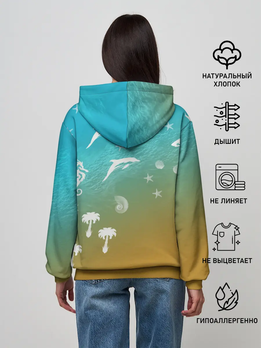 Женское худи / Морское ассорти