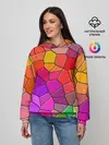 Женское худи / Мозаика цветная