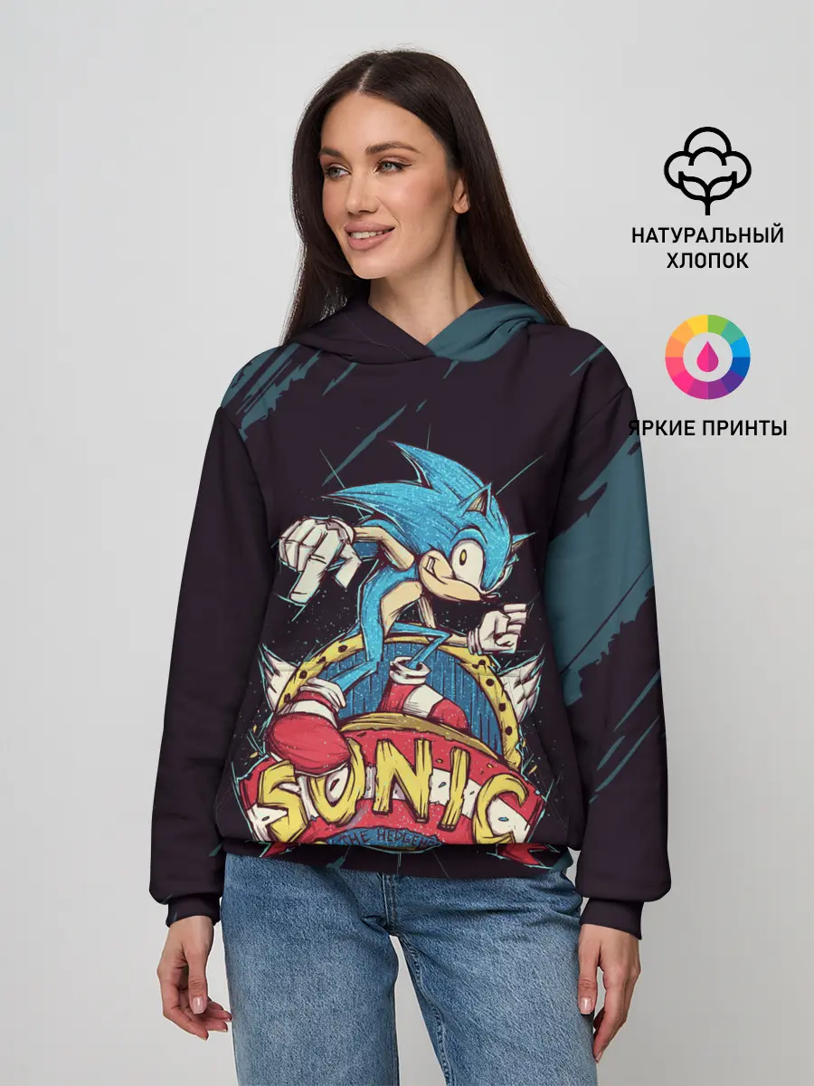 Женское худи / SONIC | СОНИК