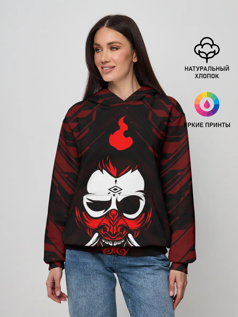 Женское худи / DEMON | CYBERPUNK 2077 | КИБЕРПАНК
