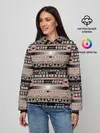 Женское худи / Полосатый этнический орнамент