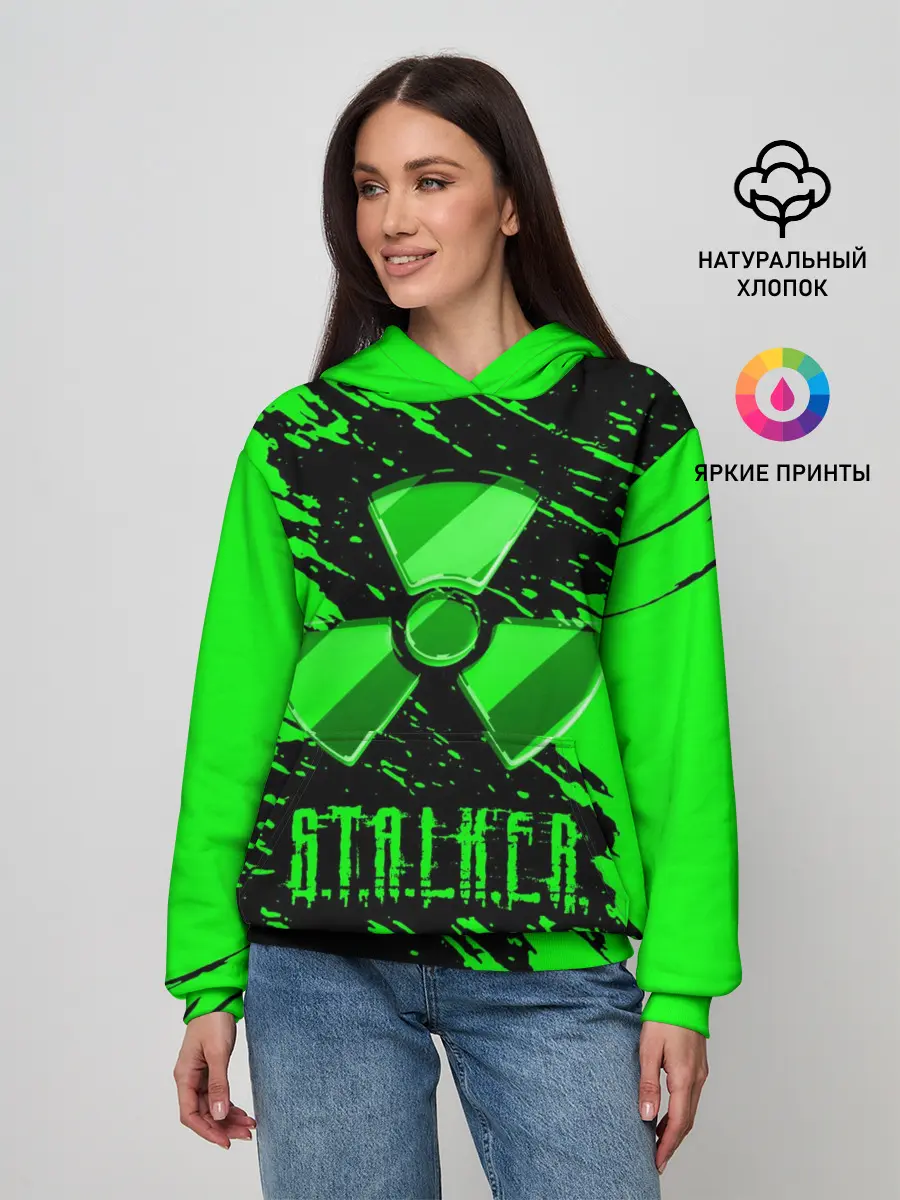 Женское худи / S.T.A.L.K.E.R. NEON | СТАЛКЕР