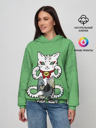 Женское худи / ЯПОНСКИЙ КОТ | JAPANESE CAT
