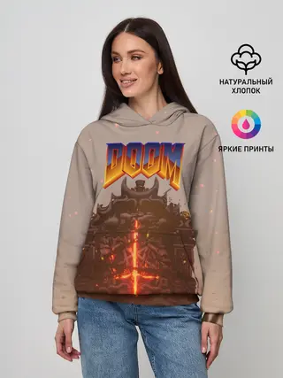 Женское худи / DOOM | ДУМ