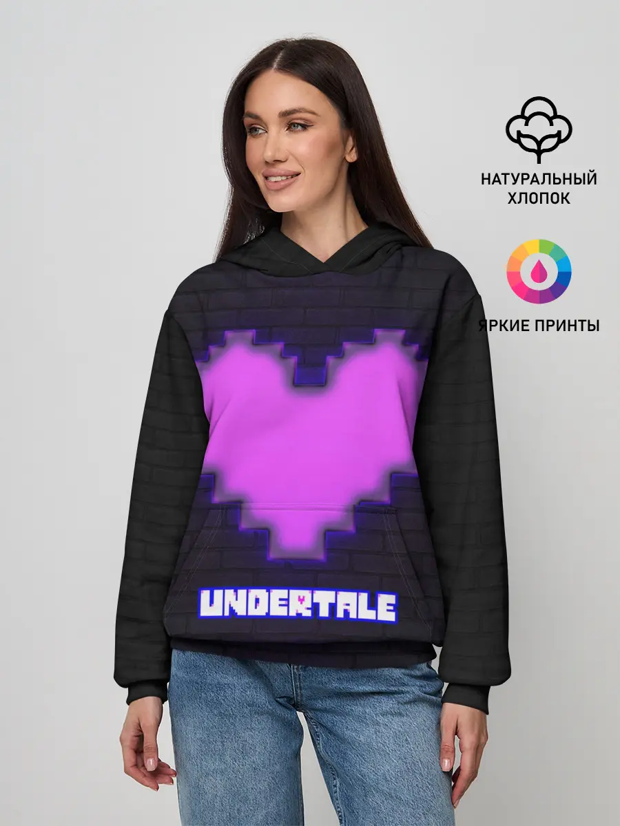 Женское худи / UNDERTALE PURPLE HEART