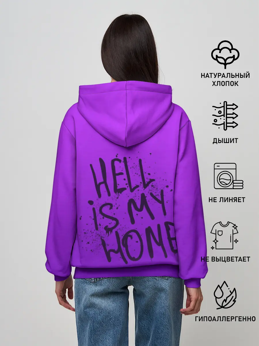 Женское худи / Вандал Арт, ДЬЯВОЛ градиент