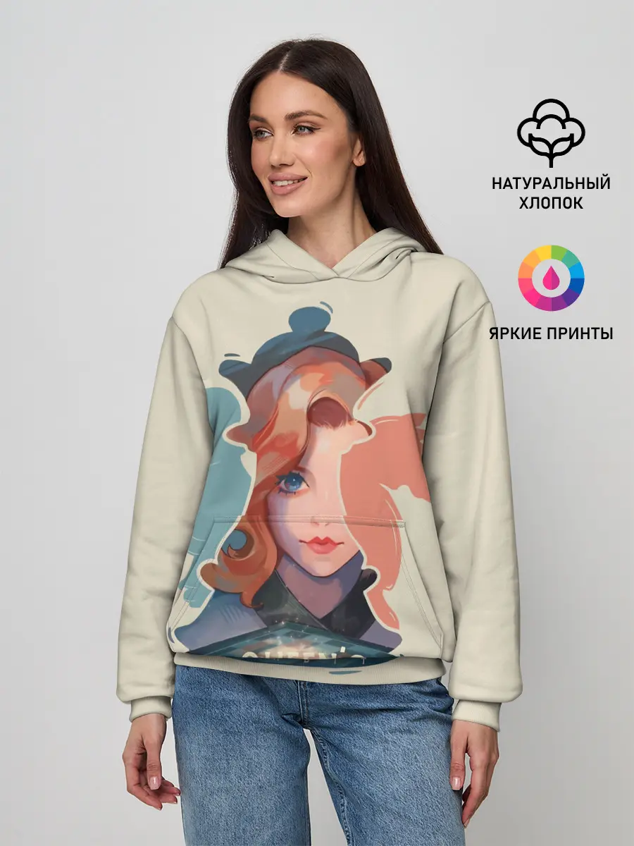 Женское худи / Королева шахматной доски