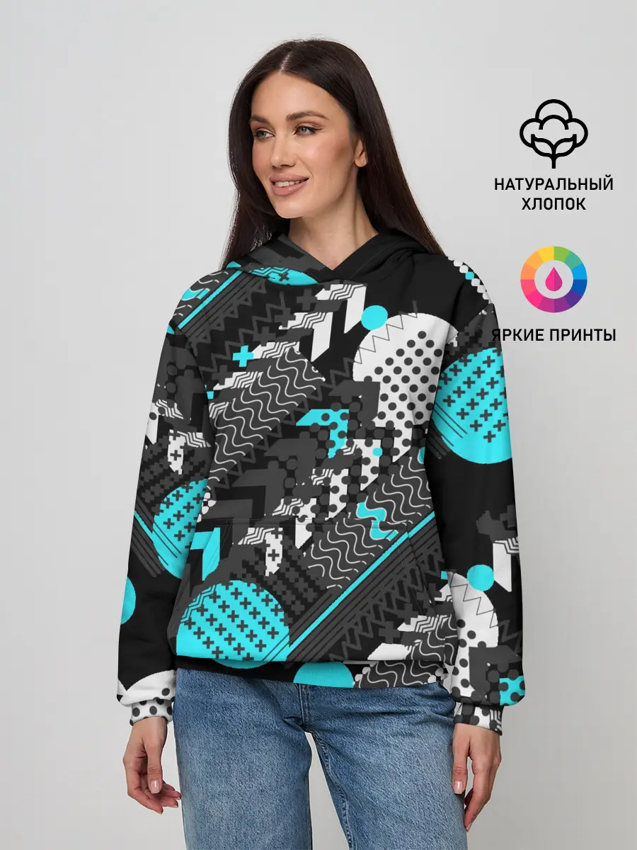 Женское худи / Геометрическая форма