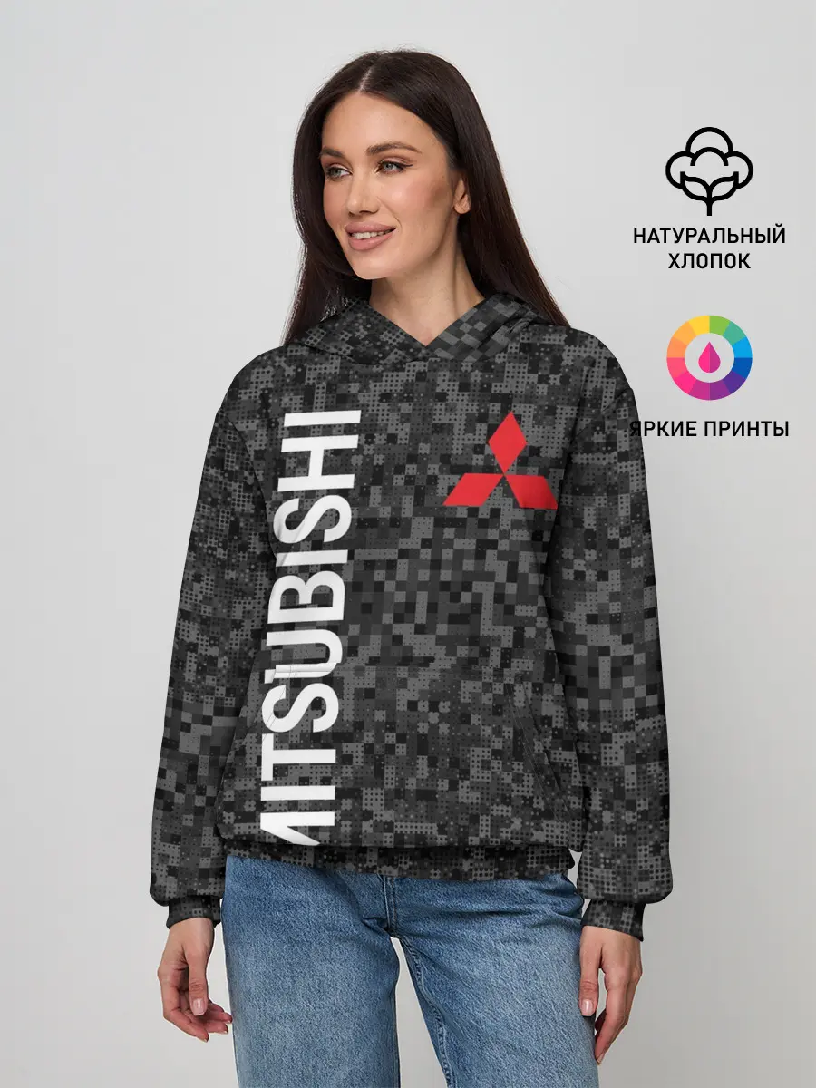 Женское худи / MITSUBISHI Камуфляж