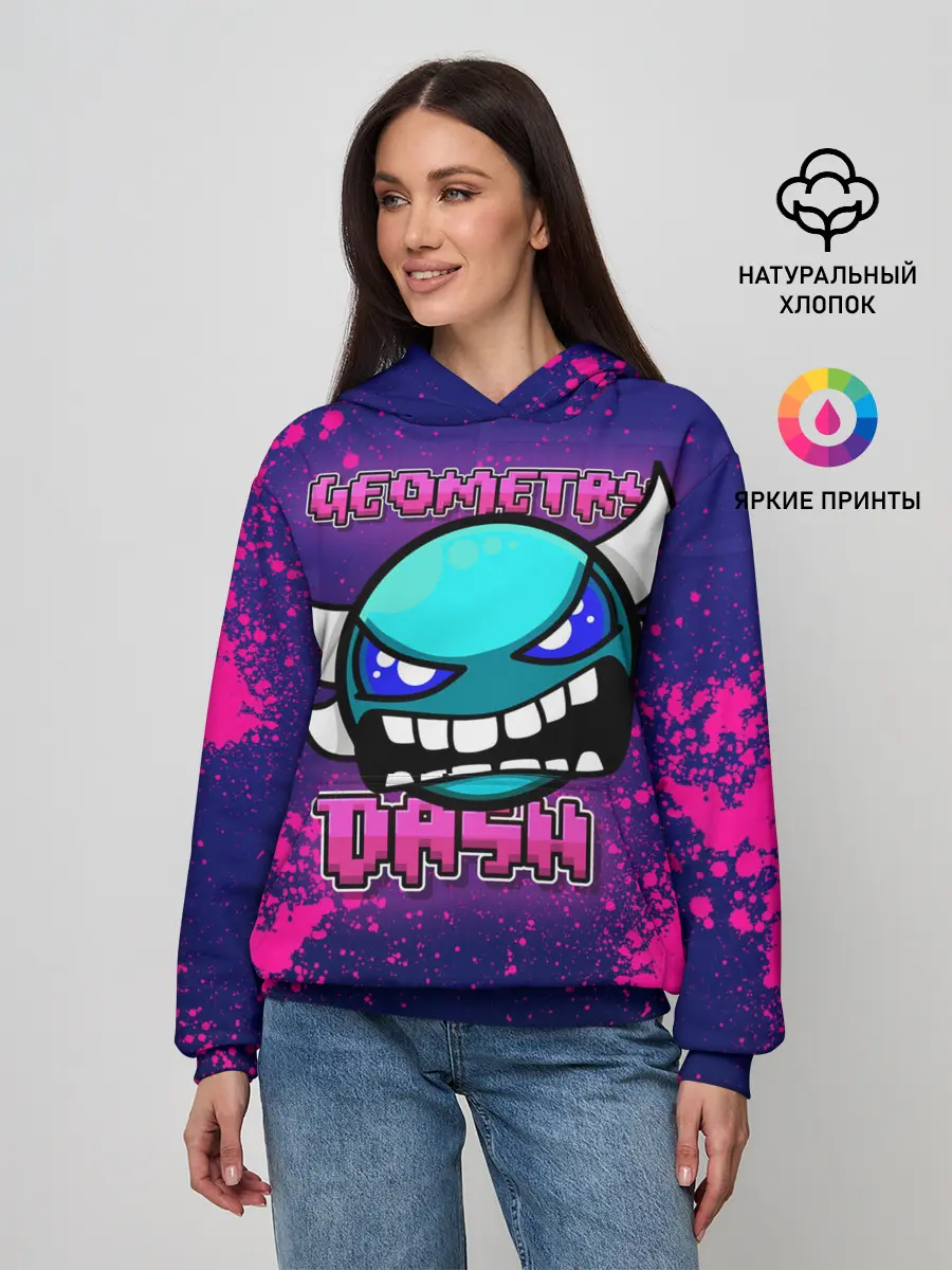 Женское худи / Geometry Dash