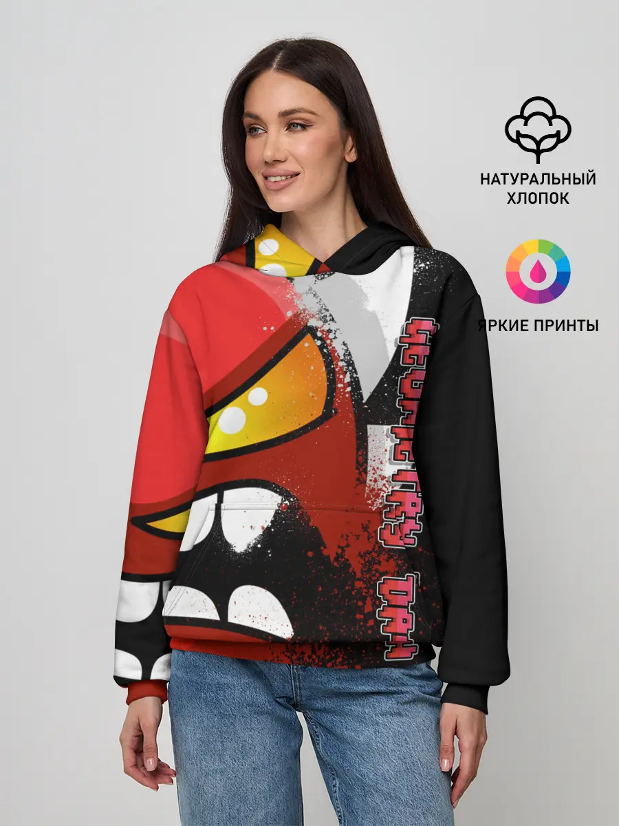 Женское худи / Geometry Dash