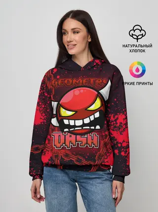 Женское худи / Geometry Dash