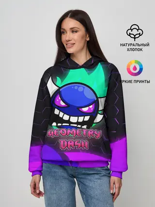 Женское худи / Geometry Dash