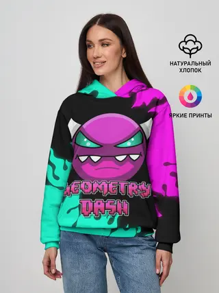 Женское худи / Geometry Dash