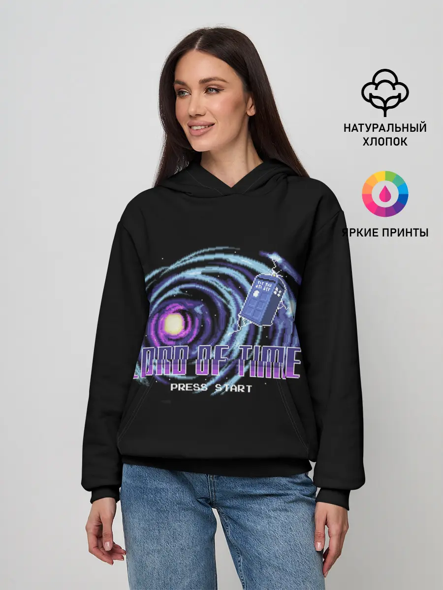 Женское худи / Doctor who 8 bit